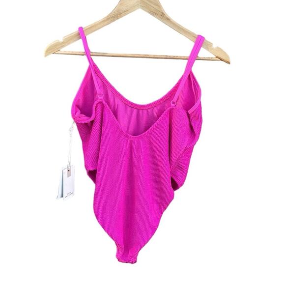 Good American Hawaiian Pink One-Piece Swimsuit size 5/6 NEW - Picture 2 of 7